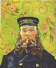 Vincent Van Gogh Canvas Paintings - Portrait of the Postman Joseph Roulin